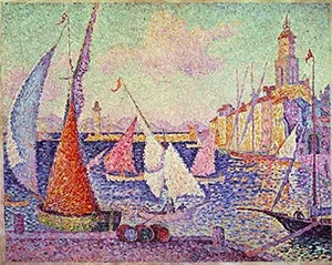 Saint-Tropez, el muelle, Paul Signac, 1899