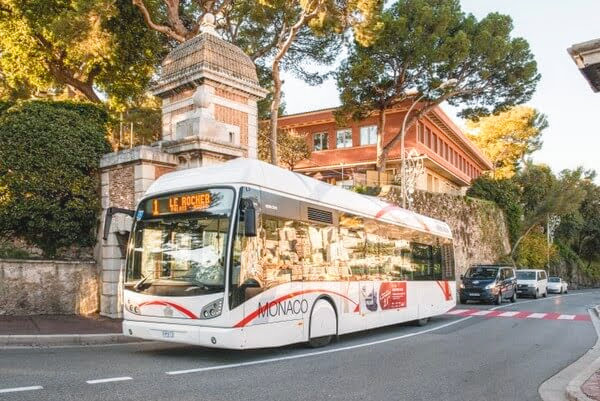 Monacos Transportmöglichkeiten - Französisch Riviera Reisen Monaco Bus Transport 1